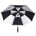 Black and white golf umbrella