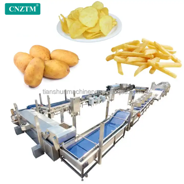 Fully Automatic 1000kg/h French Fries Production Line - Factory Price