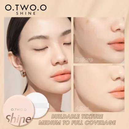 O.TWO.O Air Cushion BB Cream: Full Coverage, Waterproof, Long-Lasting Concealer Compact