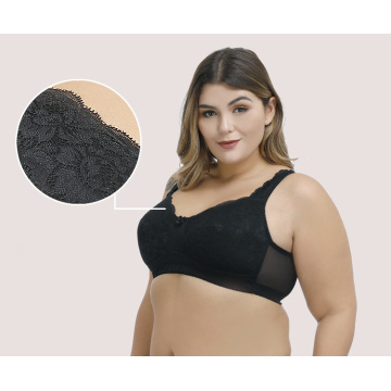 Auf Lager Plus Size BH-Minimizer mit Vollschalen-Spitze