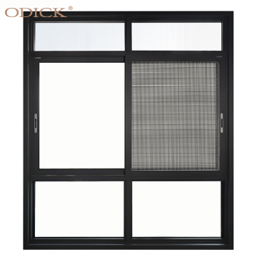5 Tracks Double Glazed Sliding Windows Alloy Invisible