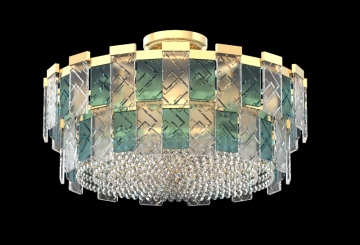 Modern Bedroom Decoration Round Crystal Ceiling Light