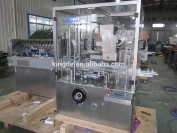 Fully automatic cartoning machine for lipstick box packaging