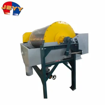 Wet Drum Magnetic Separator for Fine-Grained Strongly Magnetic Minerals