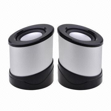 2.0CH Laptop Speakers, Metal Case, 50-20,000Hz Response Frequency
