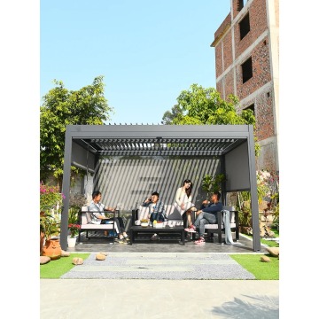 Verstelbare louvered hardtop pergola