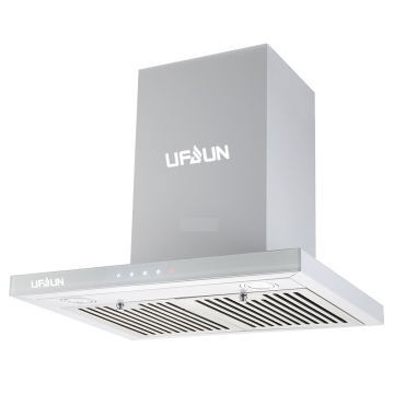 60cm Stainless Steel T-shaped Baffle Aluminium Filter Cooker Hood Wall Mount Kitchen Range Hood