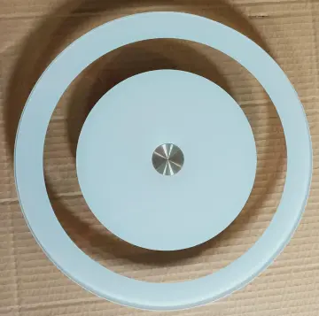 customized design toughened glass rotating plate of 25cm