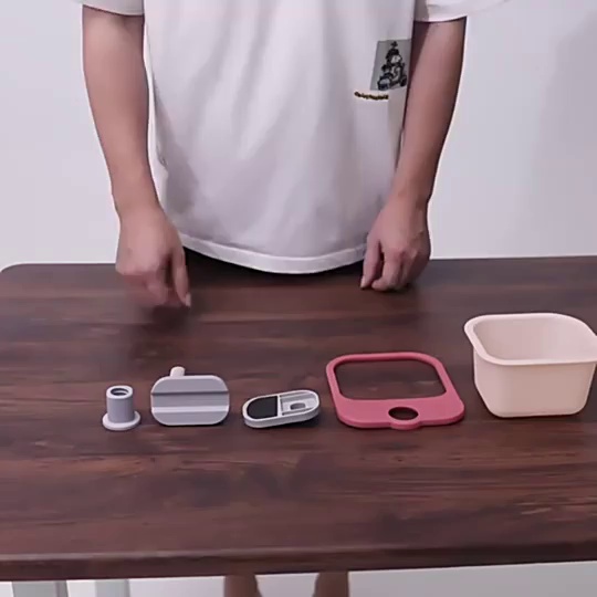 Versatile Desktop Waste Holder with Concealed Design