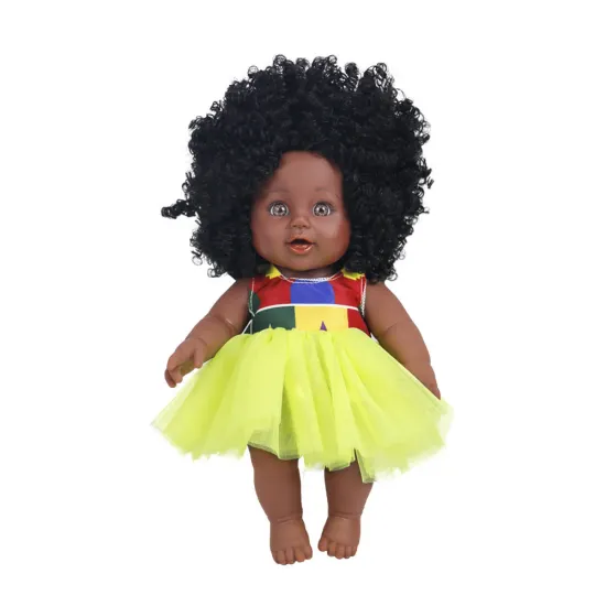 IN STOCK: Realistic 12 Inch Vinyl African American Reborn Baby Dolls - Soft Silicone Black Girl Doll for Girls