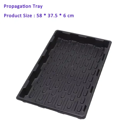 Black Plastic Ventilation Propagator Kit for Seed Germination and Nursery