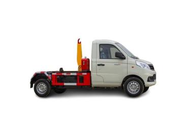 Light hook arm garbage truck