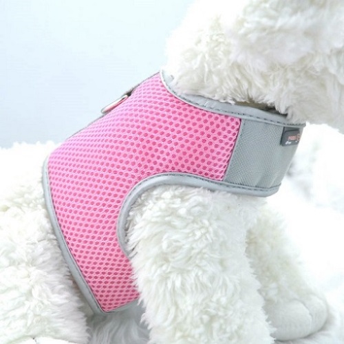 Pink XS Airflow Mesh Harness with Velcro