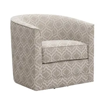 Wholesale Beige Multi Fabric Swivel Accent Chair