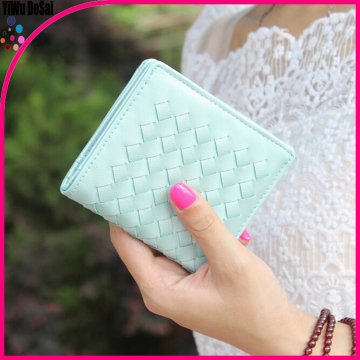 Fashion simple cute knitting students wallet