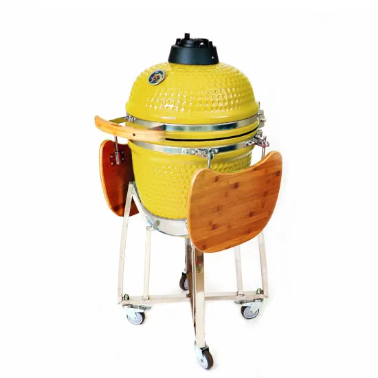 AUPLEX 18-Inch Mini Kamado BBQ Grill - Indoor/Outdoor Pizza Cooker & Smoker