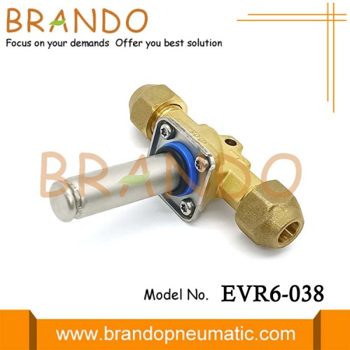 2/2 웨이 EVR 6 3/8 &#39;&#39;SAE 냉장 솔레노이드 밸브 032F8072 12VDC 24VDC 24VAC 110VAC 220VAC