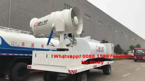 Dust Suppression System Trailer 90meter Spray range export to Russia Whatsapp 0086 15897603919