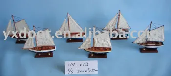 Wooden fish boat model (114.012)ship model