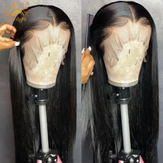Cuticle aligned raw bone straight virgin hair 100% brazilian human hair weave human hair extension t part wig