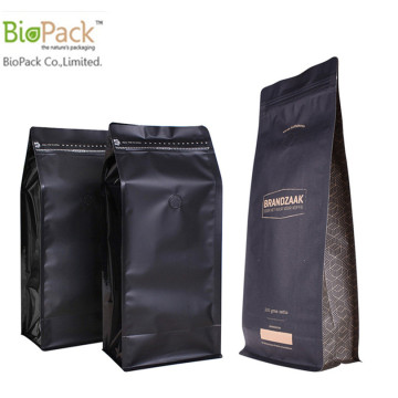 Emballage de sac de café de fécule de maïs biodégradable Ziplock en gros de Chine