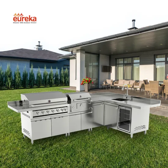 Hot Selling Stainless Steel Outdoor Luxury Kitchen Cabinet Bbq Gas Grill