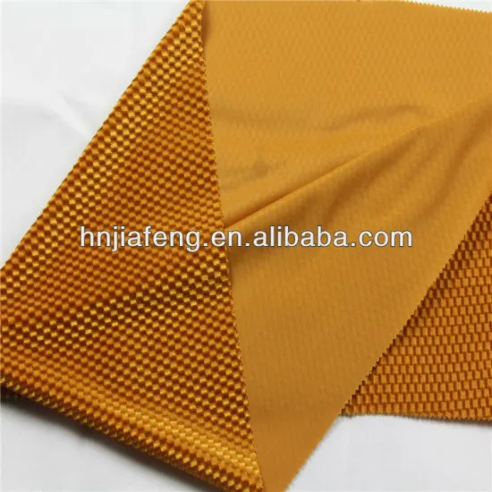 Warp knitting polyester pineapple grid design fabric