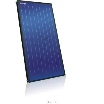 blue coating Flat panel solar collector