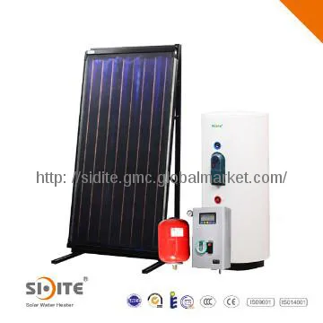 Split Copper Aluminum Flat Plate Solar Energy  Water Heater System
