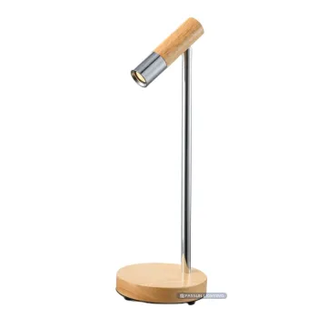 Modern Wooden LED Desk Lamp for Eye-Care