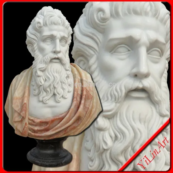 Carved Human Bust Sculpture For Sale Greek