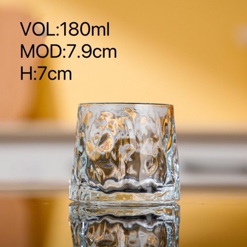 Vidro de vidro de uísque claro criativo de vidro