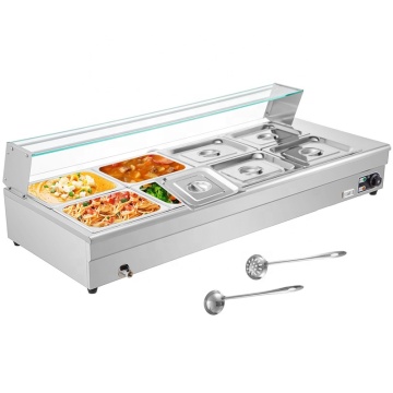 Restoran İkram Ekipmanları: Verimli gıda porsiyonu için 8 tabanlı elektrikli bain marie gıda ısınıcısını keşfedin