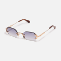 Diamond Cut Rimless Sunglasses