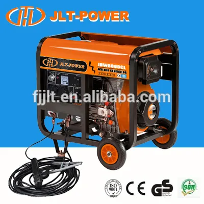 Open frame welder generator with recoil or electric start