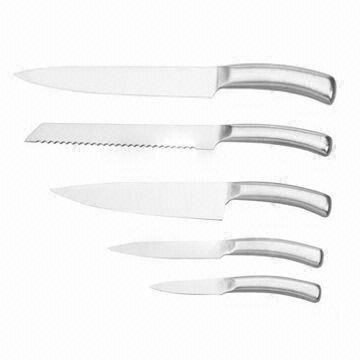 Kitchen Knive Set, Made of Stainless Steel