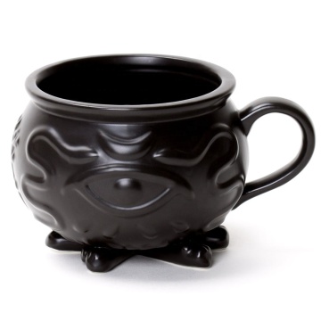 Witch Cauldron Coffee Mug in Gift Box - Porcelain 3D Novelty Mug for Gothic Decor & Witchcraft Supplies