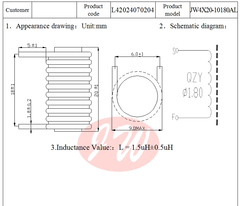 Magnetic bar inductor