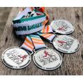 Custom 2020 Antique Silver Metal Running Medal