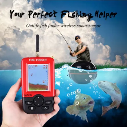 Portable Hot Sale 100M Fishing Echo Sounder LCD Screen Sonar Fish Finder
