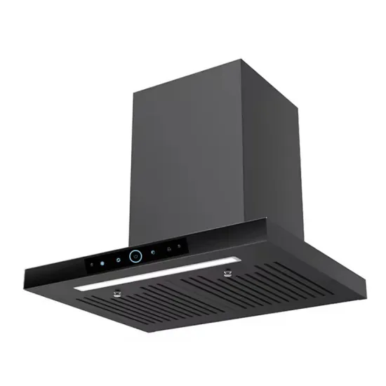 Commercial Side Suction Range Hood with Strong Suction and Auto Cleaning