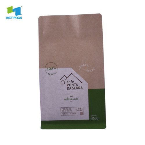 Custom black coffee foil bags packaging with valve