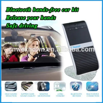 Solar charging bluetooth handfree car kit