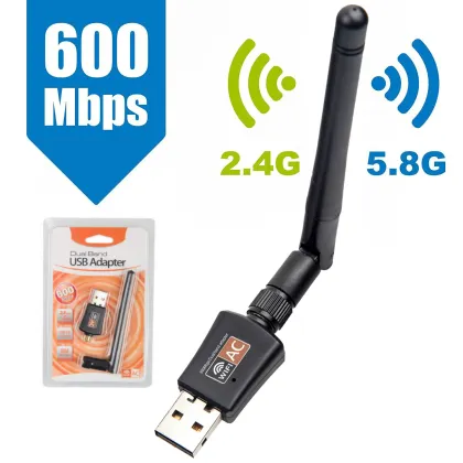 Realtek 8811 Chipset 600M USB 2.0 WiFi Wireless Network Card 802.11ac for Laptop/PC