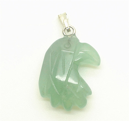 Pendentif Aventurine Forme tête verte Aventurine