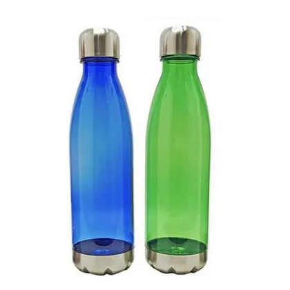 Cheap plastic flask/water bottles - flask shaped plastic water bottles