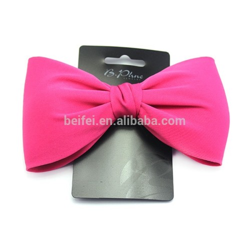 Fashion wholesale rose handmade ribbon bow hairpin