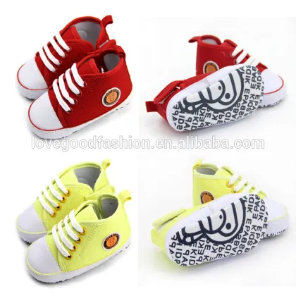 Old School Canvas Baby Prewalker Shoes Stock