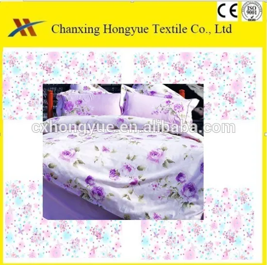 Microfiber textile fabric/Bedsheet designs Polyester flash powder print texitle faric for Peru Market