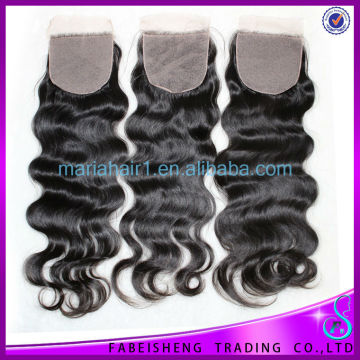 Stock Human hair Top closure Silk base closures Wholesale